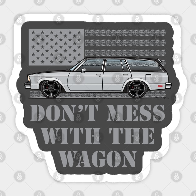 don't mess silver and black Sticker by JRCustoms44